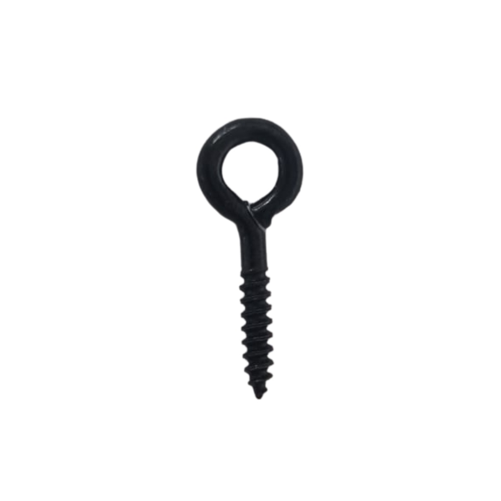 [AC403602] SCREW EYES 2.2X25MM 100 PACK BLACK