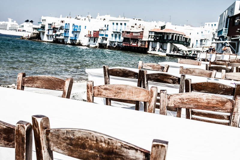 [AS045-40] PRINT ON CANVAS WATERSIDE RESTAURANT 813X1220MM