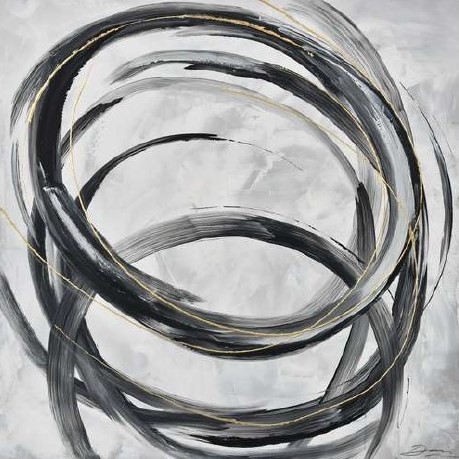 [PXFC392] OIL ON CANVAS ABSTRACT 1000X1000MM