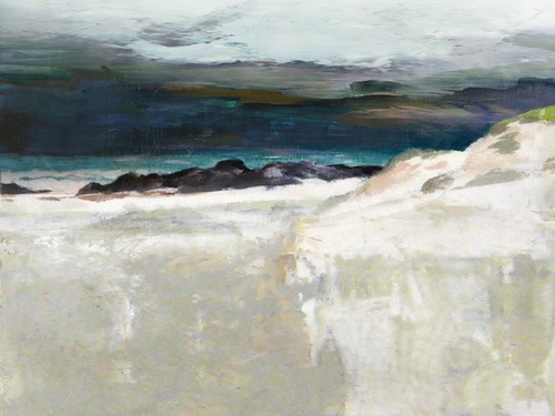 [PXFC352] Oil On Canvas Beach 1200X900mm