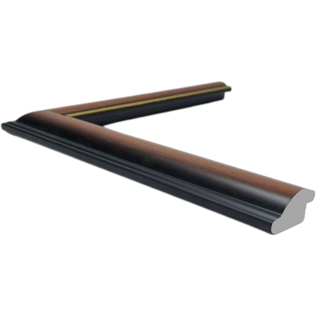 [601T] PS Moulding W 30 X H 15 X L 2900mm Medium Woodstain