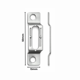 [AC403309] Hanger Security Bracket 15X50mm 100 Pack Silver