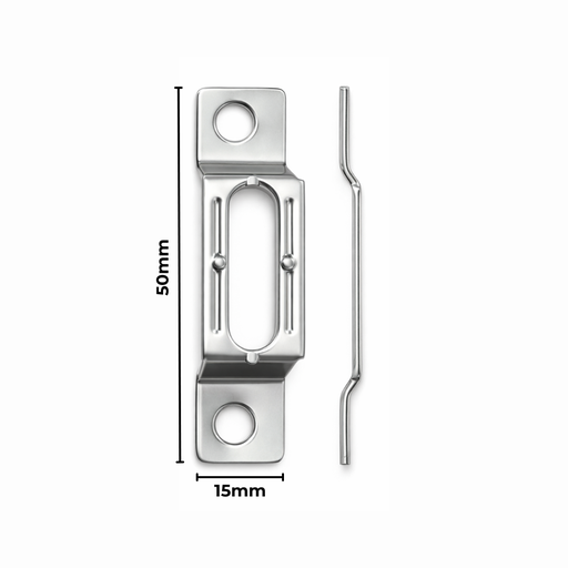 [AC403309] Hanger Security Bracket 15X50mm 100 Pack Silver
