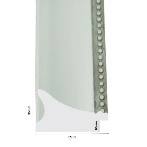 [1086C] PS Moulding W 57 X H 35 X L 2900mm White