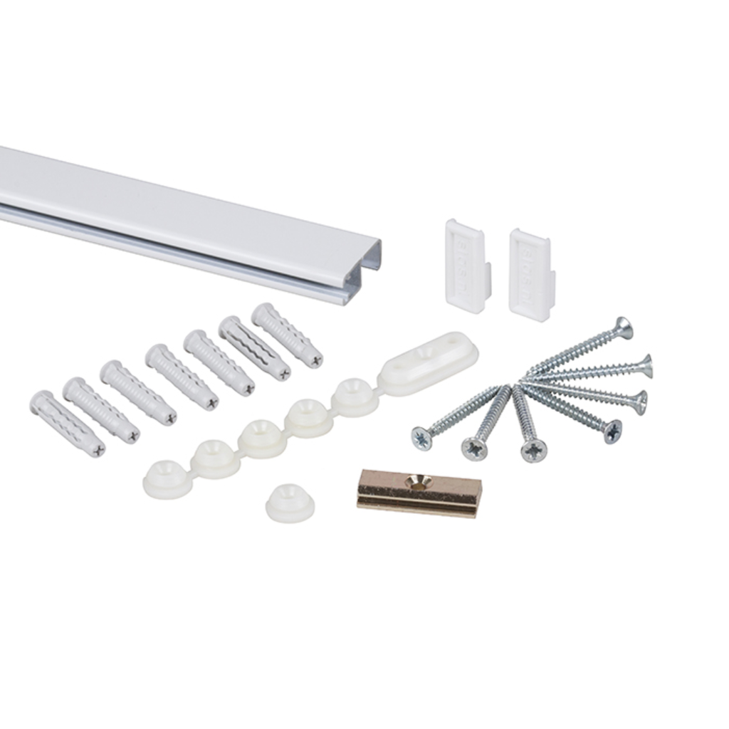 [AC403382] STAS Rail Kit Cliprail White 150cm