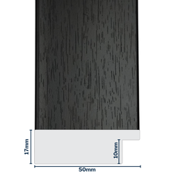 [Q910D] Q-Moulding W 50 X H 17 X L 2900mm Mahogany