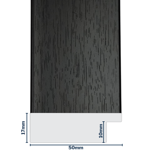 [Q910D] Q-Moulding W 50 X H 17 X L 2900mm Mahogany