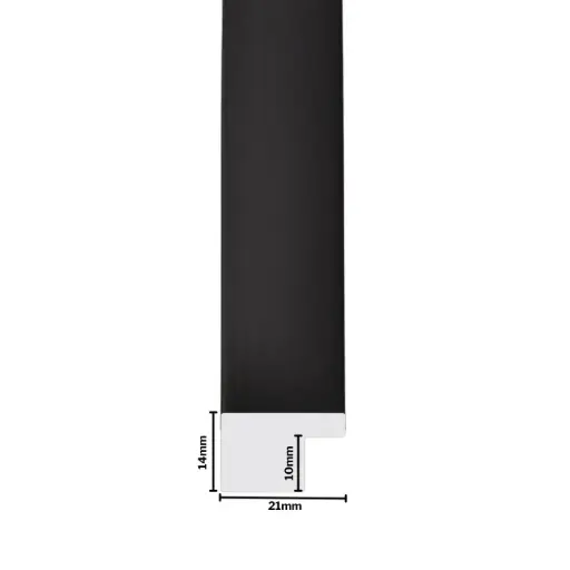 [1087F] PS Moulding W 21 X H 14 X L 2900mm Black