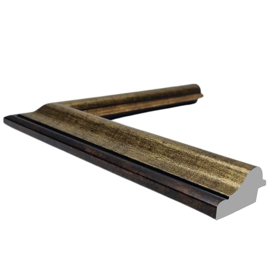 [860A] PS Moulding W 40 X H 20 X L 2900mm Antique Gold