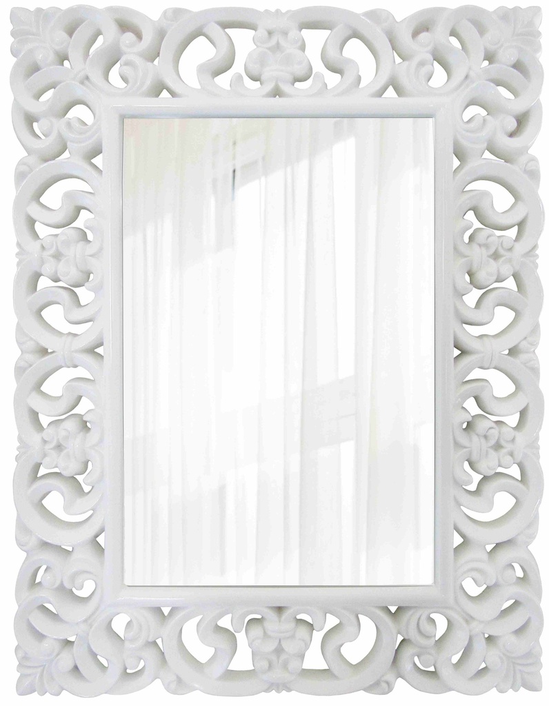 [TS038] MIRROR ORNATE 1300X1010MM WHITE