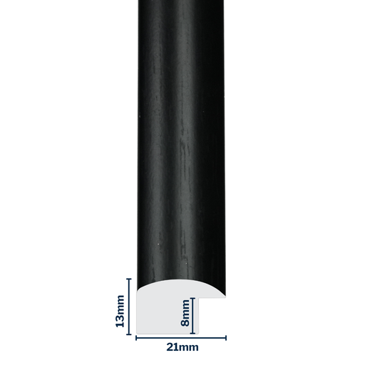 [Q911D] Q-Moulding W 21 X H 13 X L 2900mm Black
