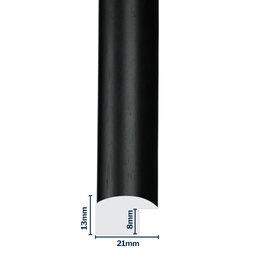 [Q911C] Q-Moulding W 21 X H 13 X L 2900mm Coffee Bean