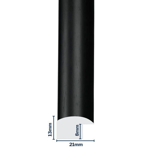 [Q911C] Q-Moulding W 21 X H 13 X L 2900mm Coffee Bean