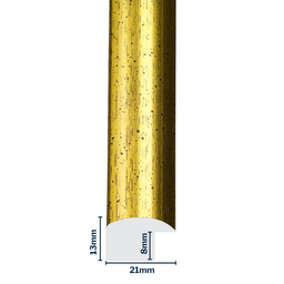 [Q911A] Q-Moulding W 21 X H 13 X L 2900mm Gold