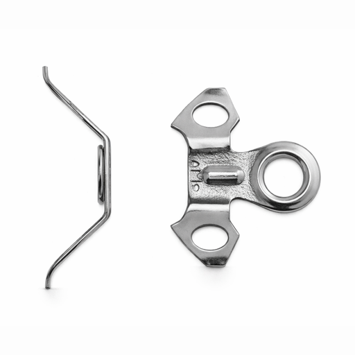 [AC490015] Hanger Aluminium Snap 200 Pack Silver