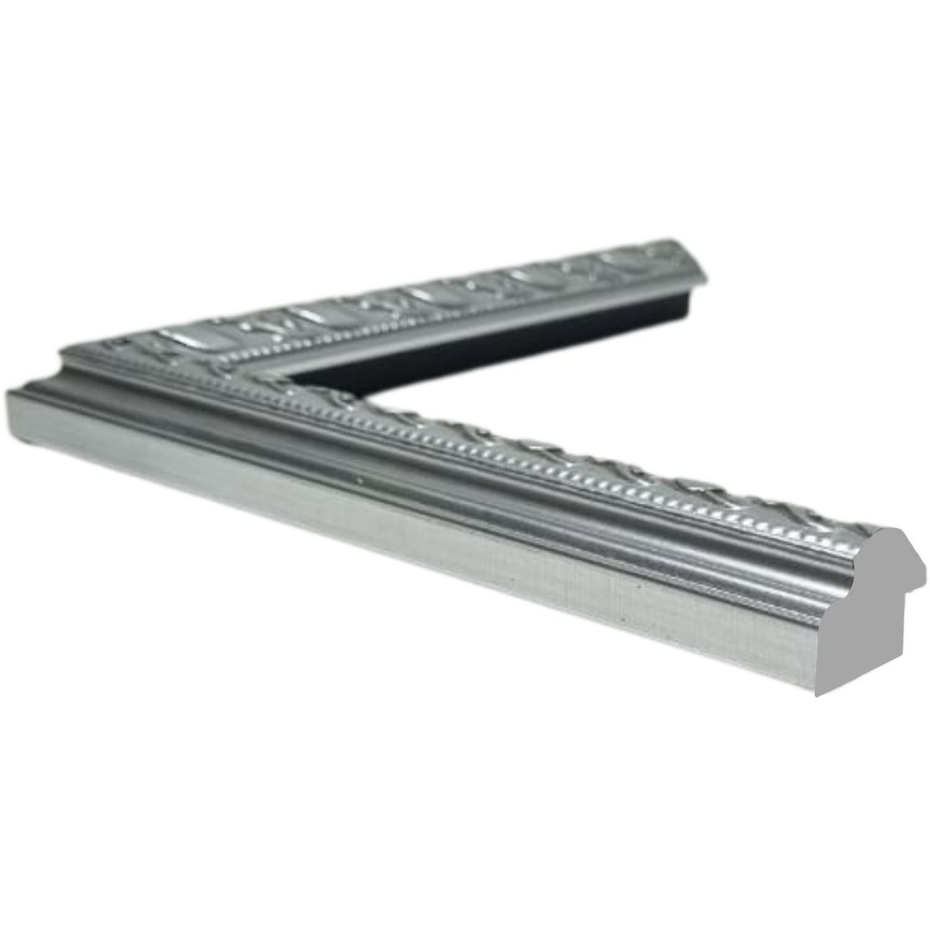[1166-1B] PS Moulding W 28 X H 22 X L 2900mm Silver