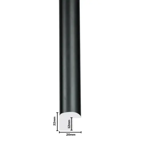 [717C] PS Moulding W 14 X H 13 X L 2900mm Black