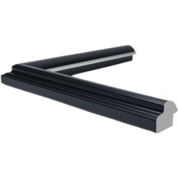 [1166E] PS Moulding W 28 X H 22 X L 2900mm Black & Silver
