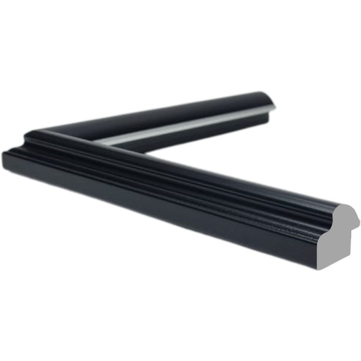 [1166E] PS Moulding W 28 X H 22 X L 2900mm Black & Silver