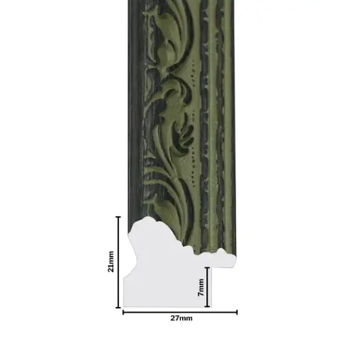 [1167-1D] PS Moulding W 27 X H 21 X L 2900mm Grey Patina