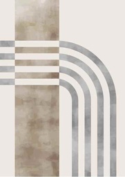 [PXM092] Print On Canvas Watercolour Abstract Geometric 600X900mm