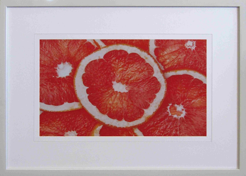 [FP296] FRAMED PRINT GRAPEFRUIT 900X600MM
