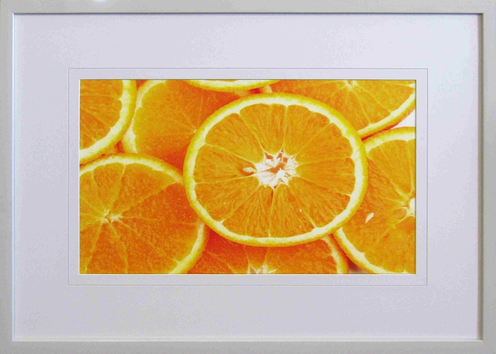 [FP295] FRAMED PRINT ORANGES 900X600MM