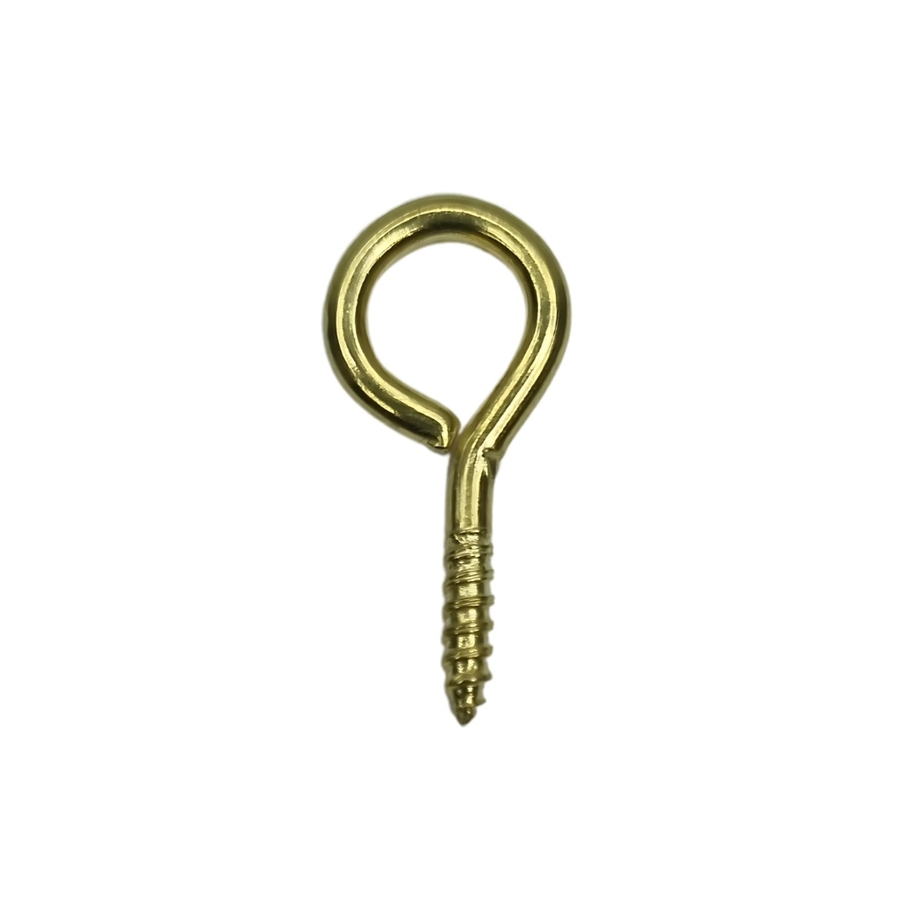 [AC403700] SCREW EYES 2X23MM 100 PACK GOLD
