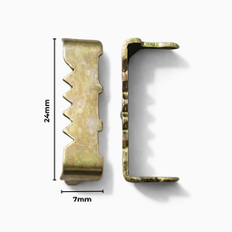 [AC403697] Hanger Sawtooth Self Fix 7X24mm 100 Pack Gold